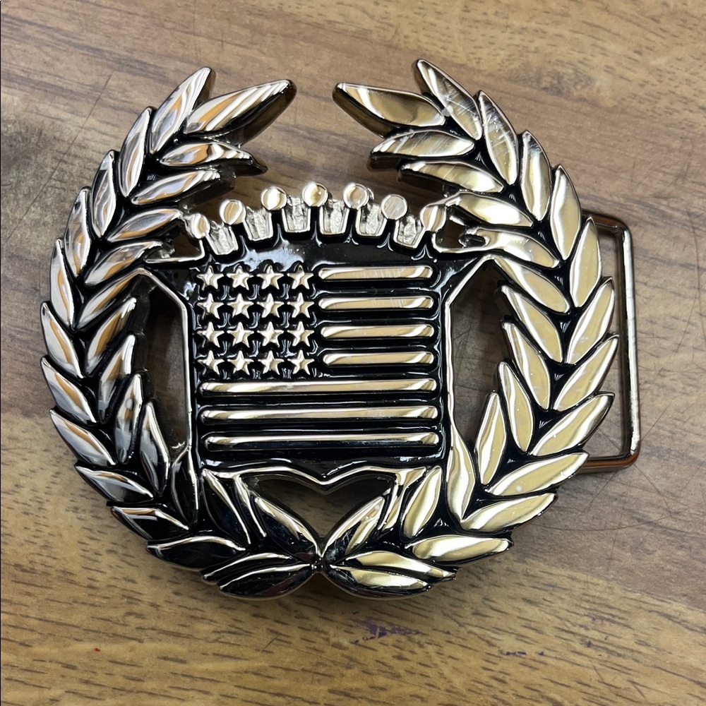 Famous Stars & Straps Silver Belt Buckle